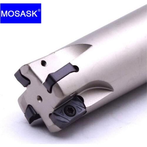 MOSASK EXN03R 16 20 25 mm CNC End Mills LNMU Double Side Fast Feeding Milling Cutters