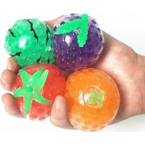 Cute Fruit Jelly Water Squishy Cool Stuff Funny Things Fidget Stress Reliever Toys For Adult Kids Novelty Gifts