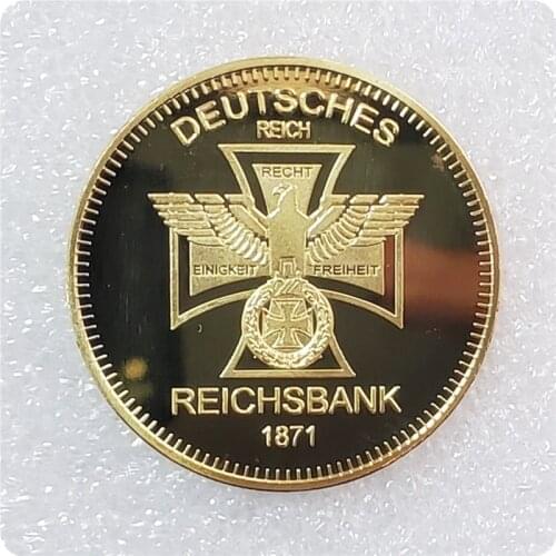 1871 Deutsche Reichsbank 1 Unze 999/1000 Gold Germany Cross Eagle Round Coins Collectibles