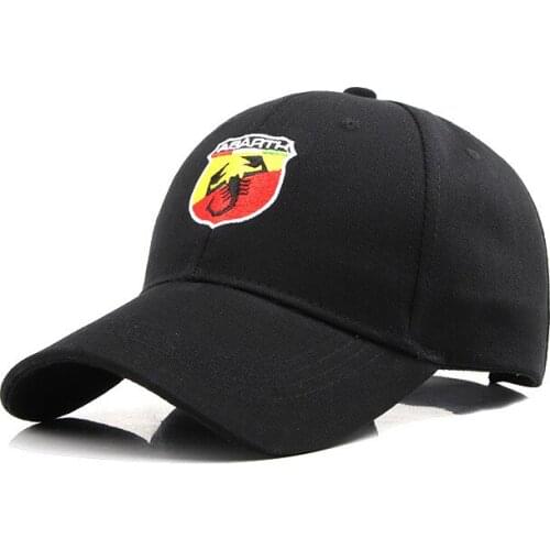 2021 New Abarth Brand Mens Caps Unisex Baseball Cap for Men Women Fashion Hip-hop Hat Casual Golf Cap Support Custom Logo