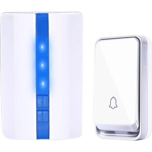 The new home wireless doorbell self-powered long-distance waterproof 1 button 1 receiver old pager EU