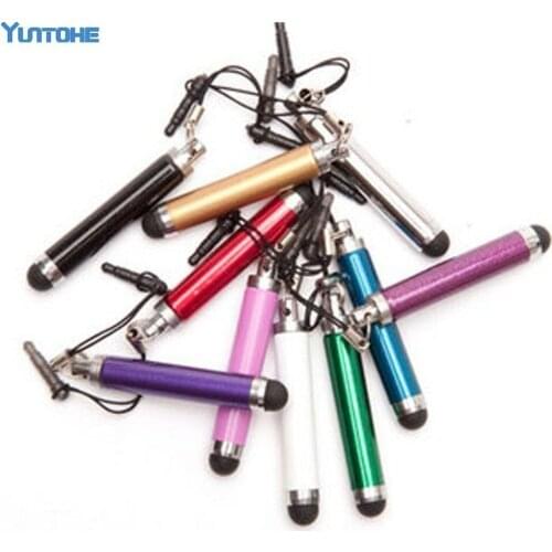 Wholesale 100pcs/lot Retractable Metal Stylus Pen Touch Pens For Capacitive Screen IPAD PHONE Tablet PC