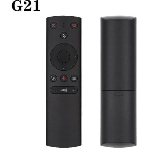 G21 Air Mouse Microphone Gyroscope 2.4G Wireless IR Learning G21S Voice Remote Control for Projector Android TV Box VS G20
