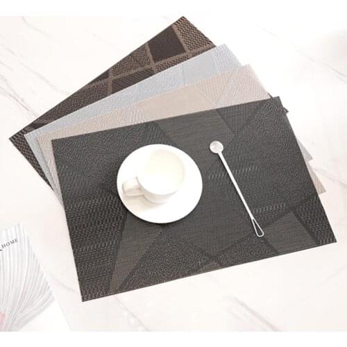 45x30cm PVC Eco-friendly Heat Insulation Pad Placemat Dining Table Bowl Dish Mat Kitchen Restaurant Supplies