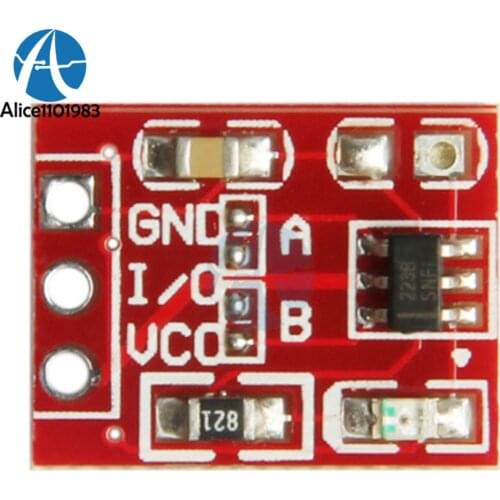 5Pcs TTP223 Touch Key Switch Module Touching Button Self-Locking Capacitive Switches Single Channel Reconstruction For Arduino