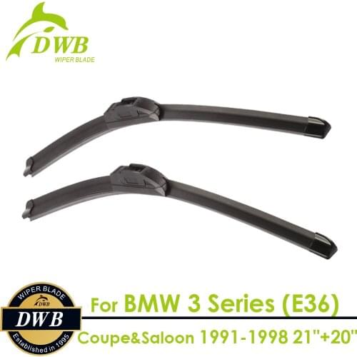 Wiper Blades for BMW 3 Series (E36) Coupe & Saloon 1991-1998 21"+20", 2pcs free shipping, Best Auto Accessories
