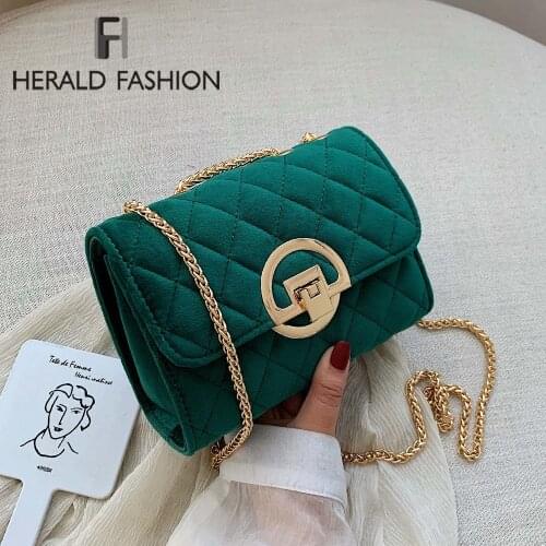 Winter Solid Color Velvet Mini Crossbody Bags For Women 2020 Lady Shoulder Messenger Bag Luxury Designer Purses and Handbags