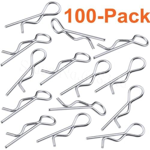 100pcs Universal 1/5th Scale Large Body Clips RC Car Parts Truck Replacement For R Pins HPI Baja Losi 5ive Ofna Redcat HSP Baja