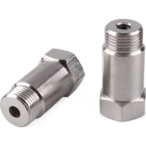 2 Pieces Sensor Connector Internal Thread M18 X 1.5 Car Oxygen Extension Extender Adapter Eliminator Mounting Spacer