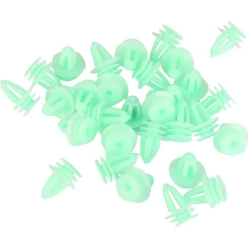 30x Green Nylon Door Trim Panel Retainers Clip For BMW 007-988-99-78 51