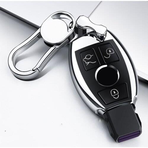 High Quality Chrome TPU Car Key Cover Key Bag fit for A C E R M class CLA GLA Key Shell W204 W210 W124 W205 W203