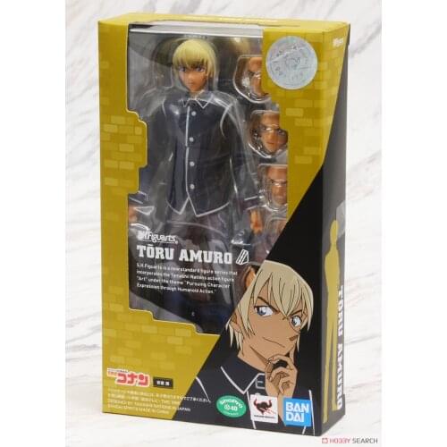 Original Bandai Figure Detective Conan Amuro Tooru Bourbon Furuya Rei PVC Action Figure Model Decoration Doll Toys Gifts