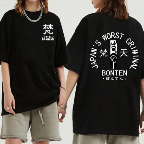 Anime Tokyo Revengers Bonten Print Tshirt Round Neck Harajuku Hip Hop Women Men Tees