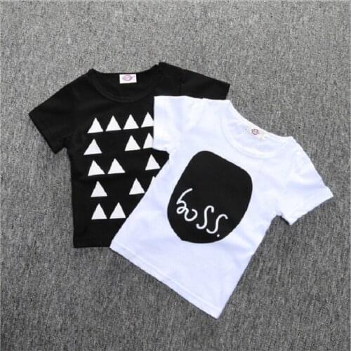 Summer Baby Boys T-Shirts Short Sleeve Fashion Children Tops 100% Cotton Baby Clothes Girl Blouse Tees Kids T Shirt 70 80 90 100