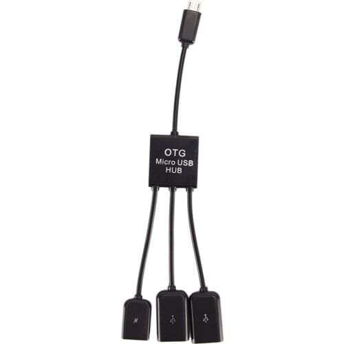 Multi-function USB OTG Host Hub Adapter 1 Male To 3 Female Micro USB OTG Hub Cable Connector Splitter USB Adapter Converter