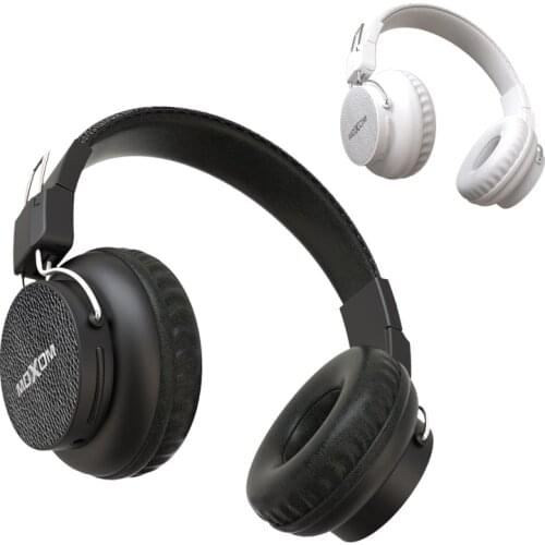 MOXOM Bluetooth Headphones Wireless Headset Earbuds with Microphone TF Card for Phone Music Foldable Adjustable Earphone