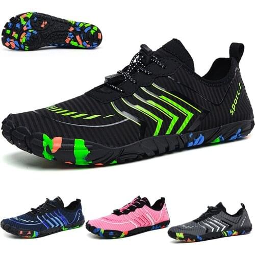 Mens Quick-Drying Water Sports Shoes Beach Surfing Swimming Shoes Womens Outdoor River Upstream Shoes Five-Finger Water Shoes