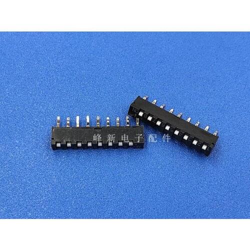 SIP-08T-V 8P 8-bit small miniature flat dial code switch to dial the digital code switch program 9 feet