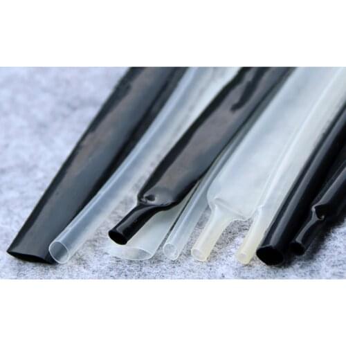 Black PVDF Heat shrinkable tube Φ0.8-Φ19.1mm 2 times shrinkage high temperature acid and alkali wear resistant flame retardant