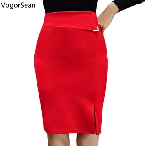 VOGORSEAN Slit Pencil Skirts