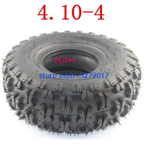 High-quality 4.10/3.50-4 410/350-4 ATV Quad Go Kart 47cc 49cc Chunky 4.10-4 Tire inner tube Fit All Models 3.50-4 4"