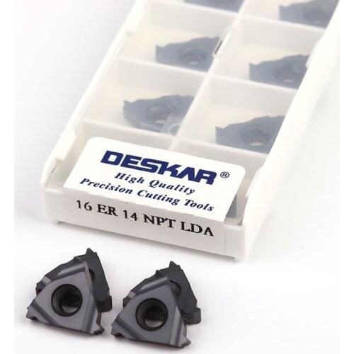 DESKAR 16ER 16IR 11.5NPT 14NPT 18NPT LDA LDC high quality threaded carbide lathe insert turning tool CNC tool cutting tool parts