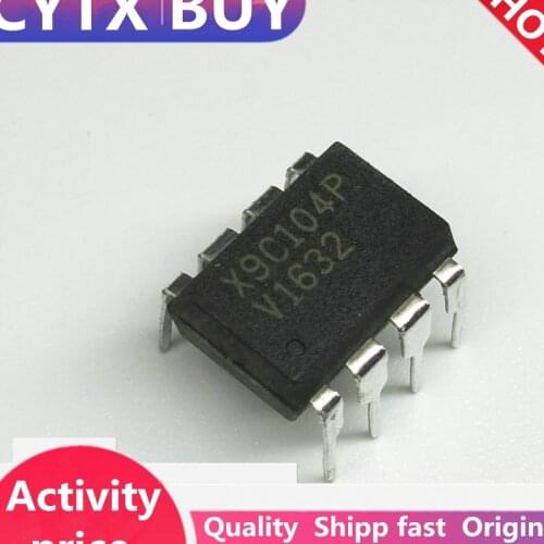 X9C104P X9C104 9C104 upright DIP8 100% good digital potentiometer chip 10PCS