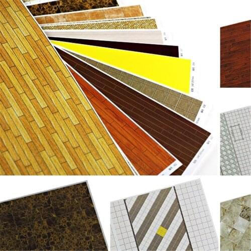 10pcs/lot Building Model Material Wall Paper in 140*297mm,Sand Table Model Material, 60 styles available, 1:25