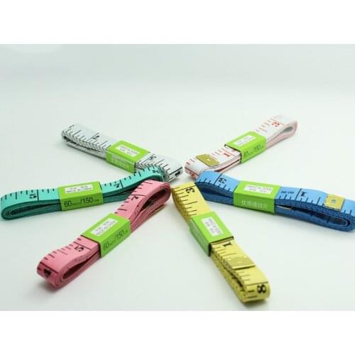 150cm Random Color Body Measuring Ruler Sewing Tailor Tape Measure Soft Sewing Ruler Meter Sewing Measuring Tape