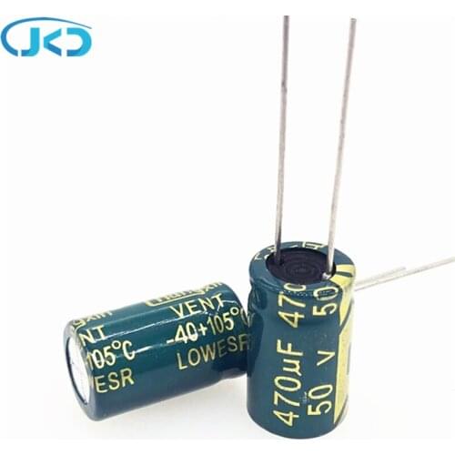 20pcs/lot 50V 470UF 10*16mm high frequency low impedance aluminum electrolytic capacitor 470uf 50V 20