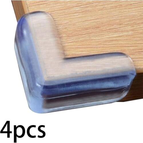 4Pcs Children Safety Clear Anti Collision Corner Edge Bumpers Guard Protectors Child Baby Safety Silicone Protector Table Corner