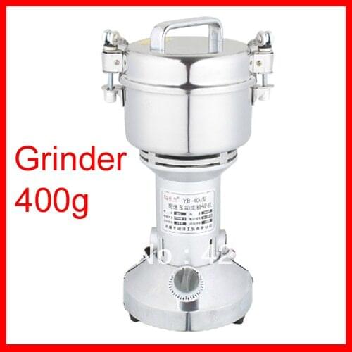 400g Chinese medicine grinder stainless steel household electric flour mill machine, small food grinder,Pearl powder/bait maker
