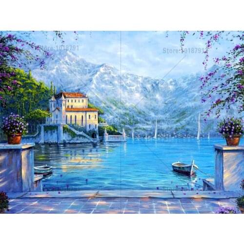 5d Diy Diamond Painting Landscape Sea Cross Stitch Rhinestones Diamond embroidery Diamond mosaic Needlework wall stick