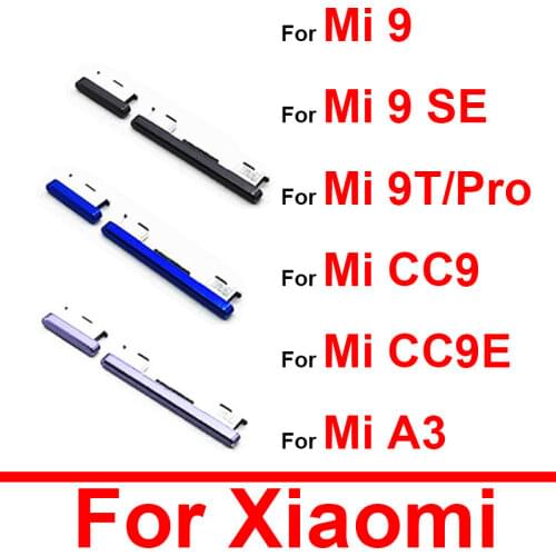 Power & Volume Side Button For Xiaomi Mi 9 9 SE Cc9 Cc9e 9T Pro A3 Volume Control & Power Switch Side Key For Redmi K20 Pro