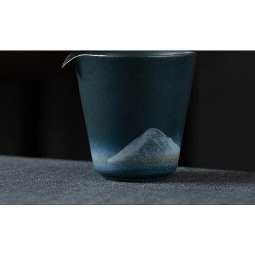 Ink Ware of The Late-Ming and Early-Qing Dynasties Pitcher Manual Vintage Ceramic Tea Pot Gong Bei Fair Cup Kung Fu Tea Chahai