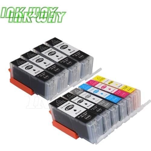 INK WAY 10 pack PGI-470 BK CLI-471 BK C M Y compatible ink cartridge For canon PIXMA MG7740 TS8040 TS9040 printer