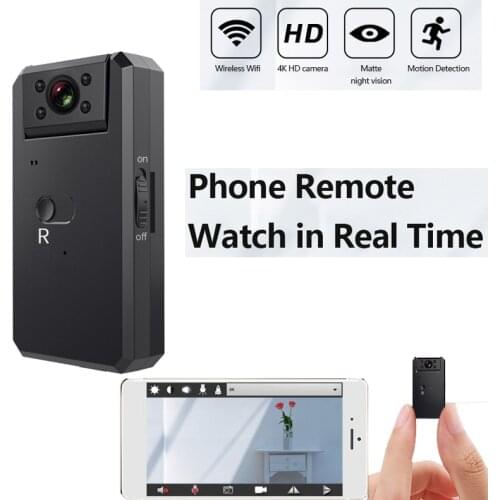 4K 180 ° MINI Camera Cloud IP Camera WiFi Wireless Smart Auto Tracking Of Human Home Security CCTV Baby Monitor Support TF Card