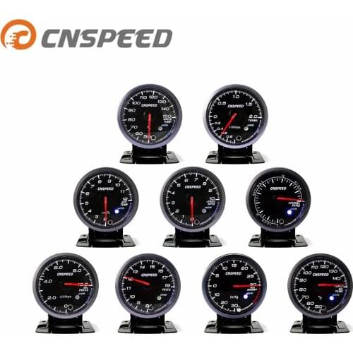 Free Shipping 2.5INCH 60MM Auto Gauge Oil pressure Water temp Oil temp Voltage Turbo Boost Exhaust gas temp gauge Car meter