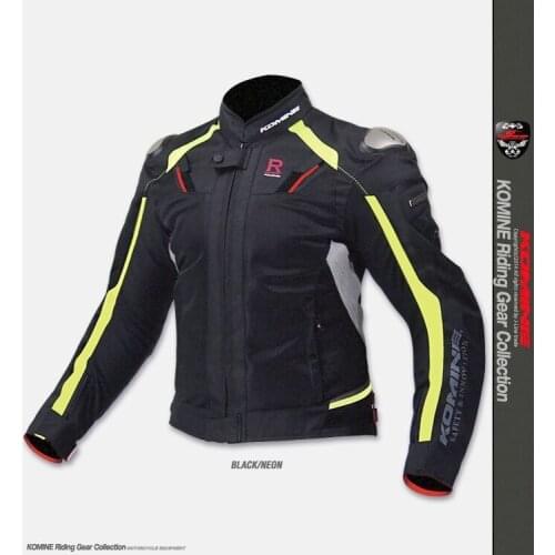 Mountain Bicycle Offroad Jackets Motocross Motorbike Komine JK063 Titanium Mesh Riding Jacket With Protector