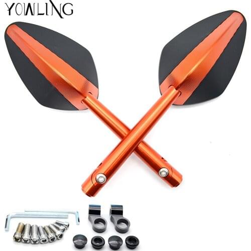 Motorcycle Aluminum Mirrors motorbike moto CNC Rearview side Mirror For 125 200 390 390 200 RC 125/200 /390 MT-09