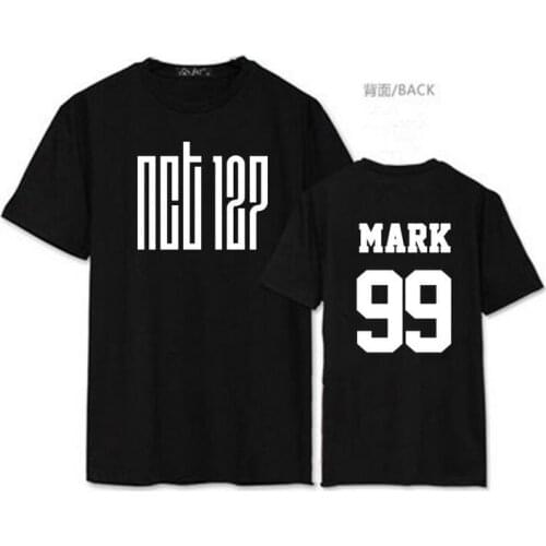 New Korean Fashion Kpop Sthirt Nct U Member Name Printing Short Sleeve T Shirt for Fans Supportive Kpop O Neck T-shirt Dropship