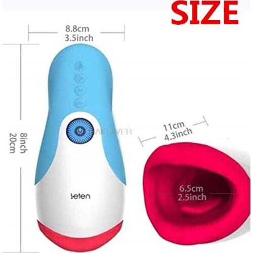 The latest! Male masturbator with deep throat cup tongue vagina masturbation heated male sex toy airplane cup adult product sexo