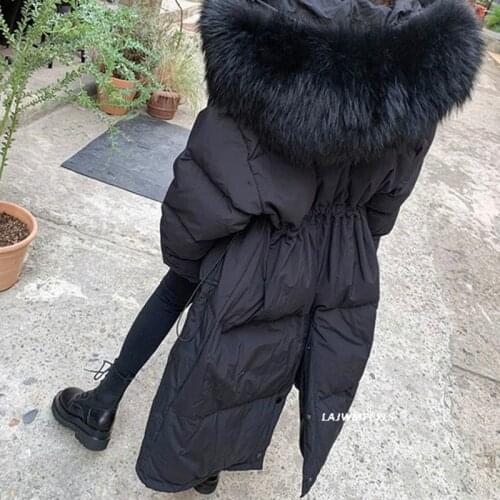 Big Real Raccoon Fur Down Parkas Women Down Jacket New 2021 Winter Coat Women Thick Snow Wear Lady Clothing Female Outwear