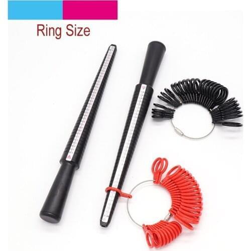 Plastic Ring Size Mandrel Stick Finger Gauge US Stander Ring Sizer Measuring Jewelry Tool Fashion Jewellery Tools Stick Set