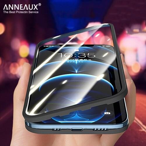 360 Full Protective Phone Case For iPhone 12 Pro Max Tempered glass Screen Protector iPhone 12 mini luxury shockproof Back Cover