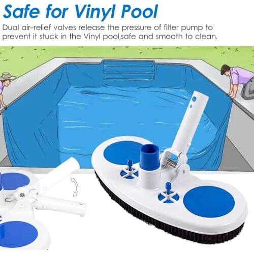 Pool Vacuum Cleaner Pool Suction Head Swimming Pool Accessories Vacuum Cleaner Brush Fountain Spa Pool Vacuum Brush