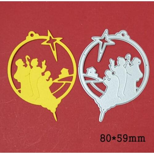 Christmas Bell Pastor Praying Xmas Metal Cutting Dies For Stamps Scrapbooking Stencils DIY Paper Album Card Decor Embossing 2021