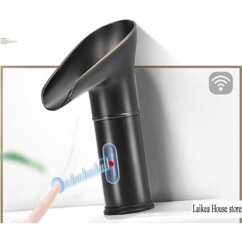 LED Waterfall Sensor Faucet Bathroom Sink Faucet Hot and Cold Household Bathroom Faucet Accessories New Arrival Water Saving