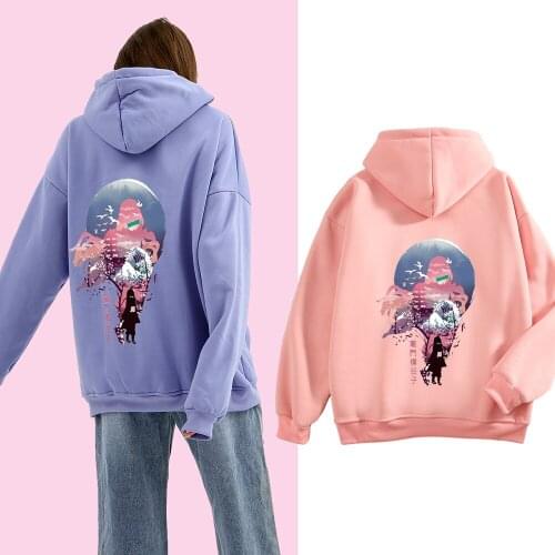 Oversize Harajuku Sweatshirt Japan Style Goth Aesthetic Kpop Clothes Cute Sweetshirt for Gilrs Winter Best Friend Ulzzang Hoodie