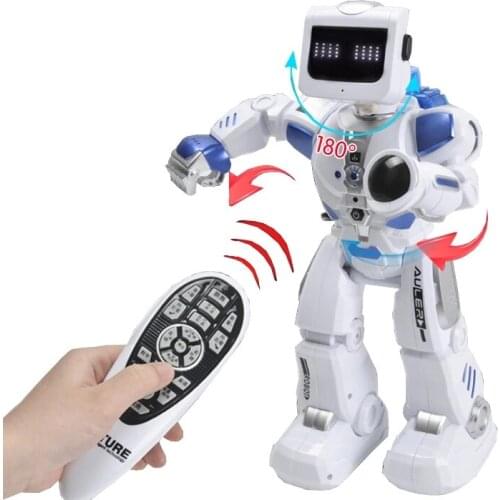 RC Smart Robot Hybrid AI Clapping Sencing Walking Space Robot Toys 180 Degree Deformation Intelligent Robot Children Toy Gifts